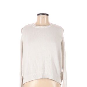 Topshop size 6 white cold shoulder sweater